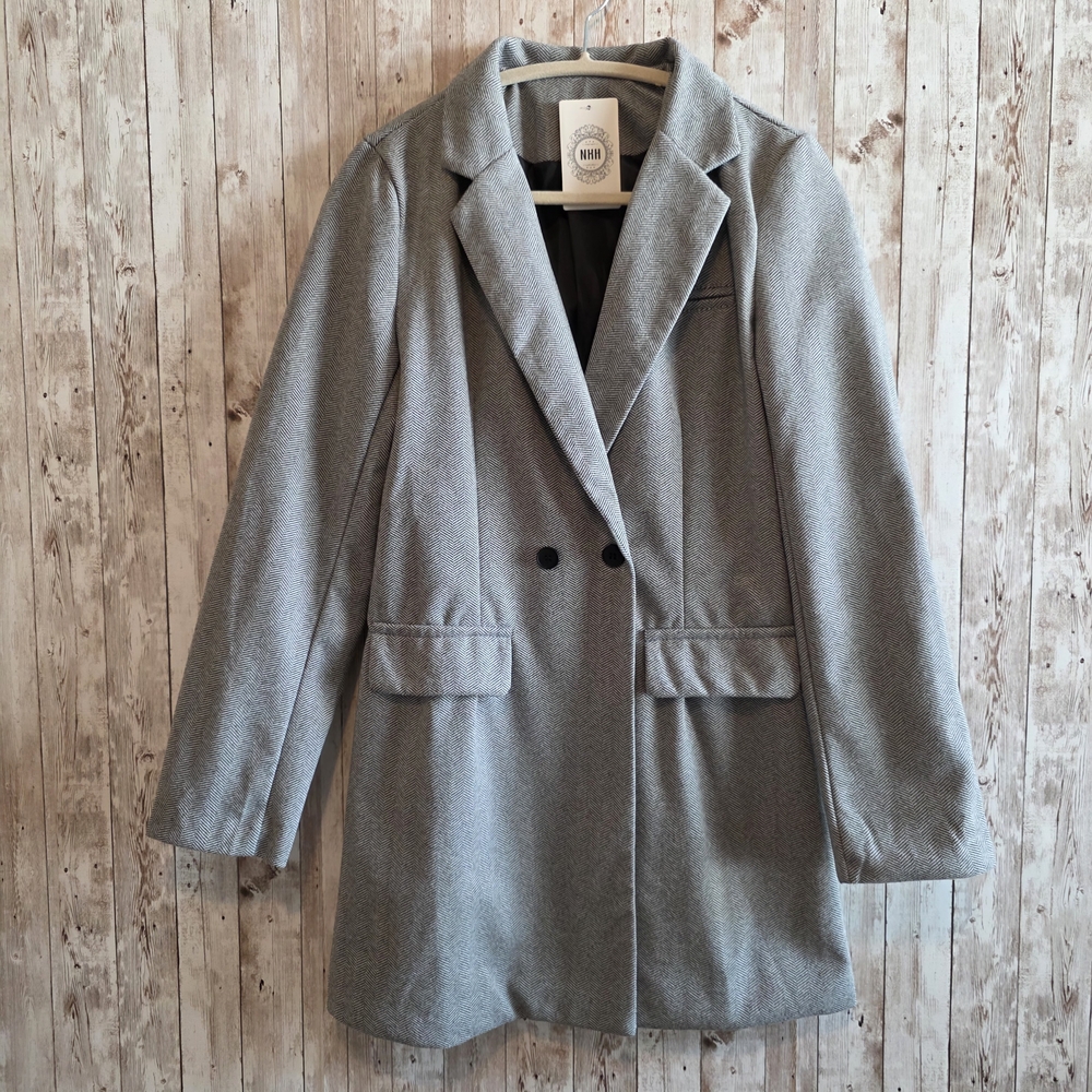 Elegant Gray Women's Blazer